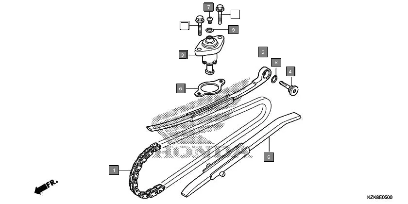 E-5 CAM CHAIN/TENSIONER