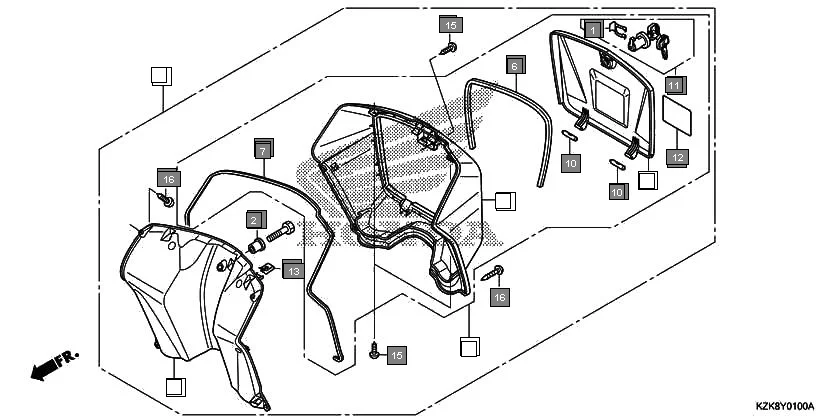 FOP-1 INNER BOX diagram showing 93903-25580