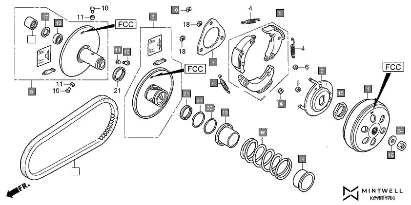 E-17 DRIVEN FACE(F.C.C.)