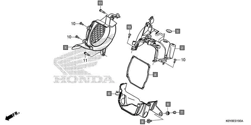 E-1 SHROUD/FAN COVER