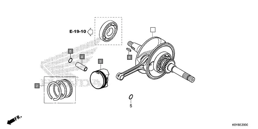 E-20 CRANKSHAFT/PISTON