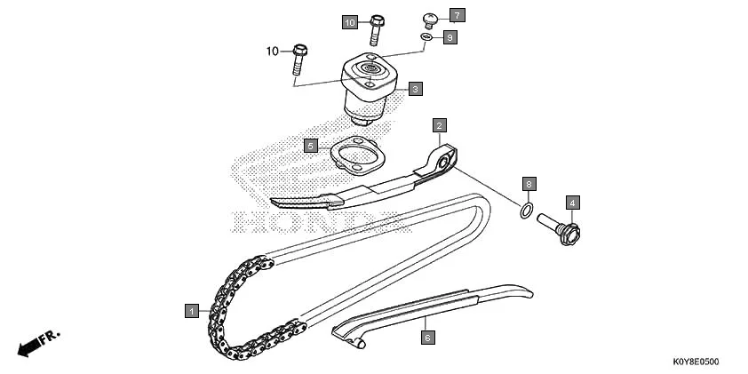 E-5 CAM CHAIN/TENSIONER
