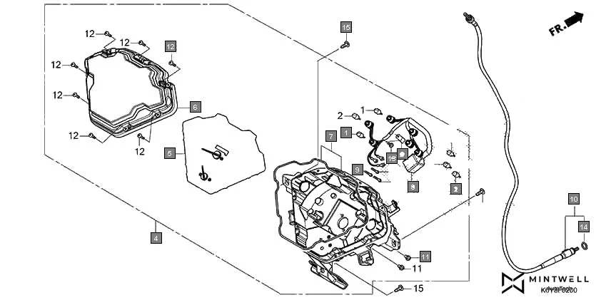 F-2 METER(SCV110F/FB-ID) diagram showing 91352-GAZ-930