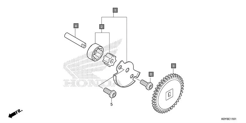 E-11-1 OIL PUMP(SCV110FR/FBR)