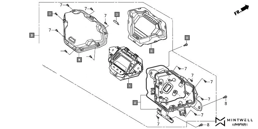 F-2-1 METER(SCV110F-2ID,3ID,5ID/FB-2ID) assembly diagram for HONDA Dio SCV110FP