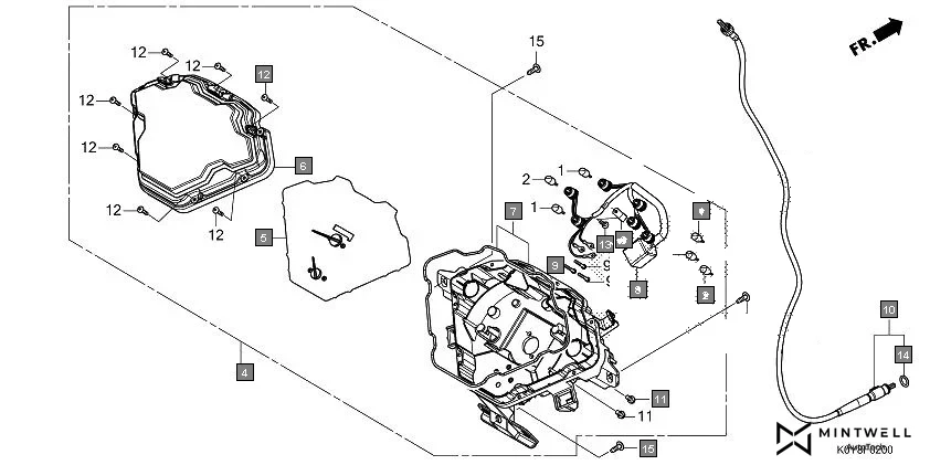 F-2 METER(SCV110F-ID,6ID/FB-ID) assembly diagram for HONDA Dio SCV110FP