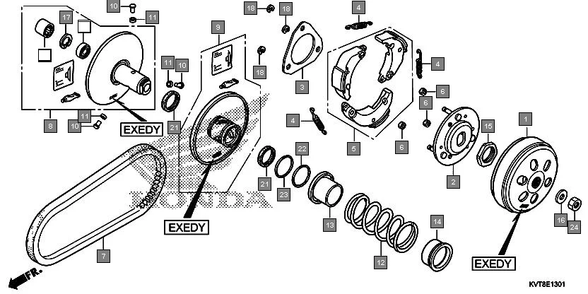 E-13-1 DRIVEN FACE(EXEDY)