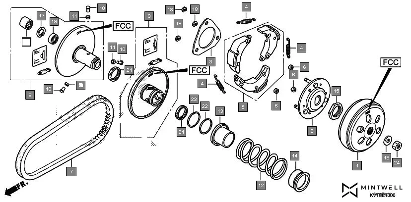E-13 DRIVEN FACE(F.C.C.)