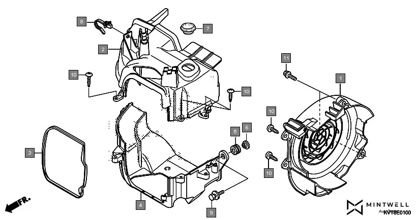 E-1 SHROUD/FAN COVER