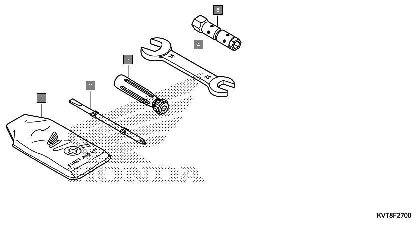F-27 TOOL assembly diagram for HONDA Aviator SCV110GFF