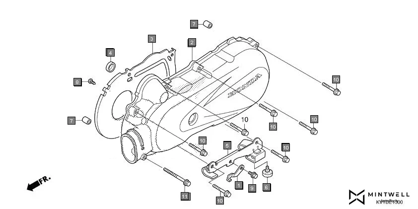 E-13 LEFT CRANKCASE COVER