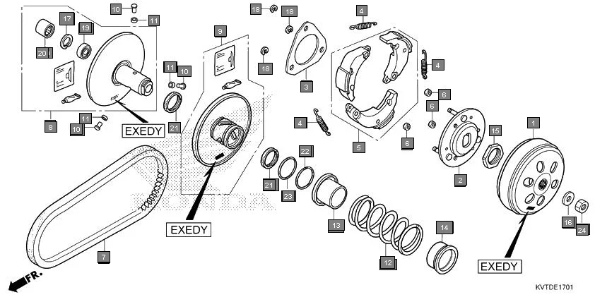 E-17-1 DRIVEN FACE(EXEDY)