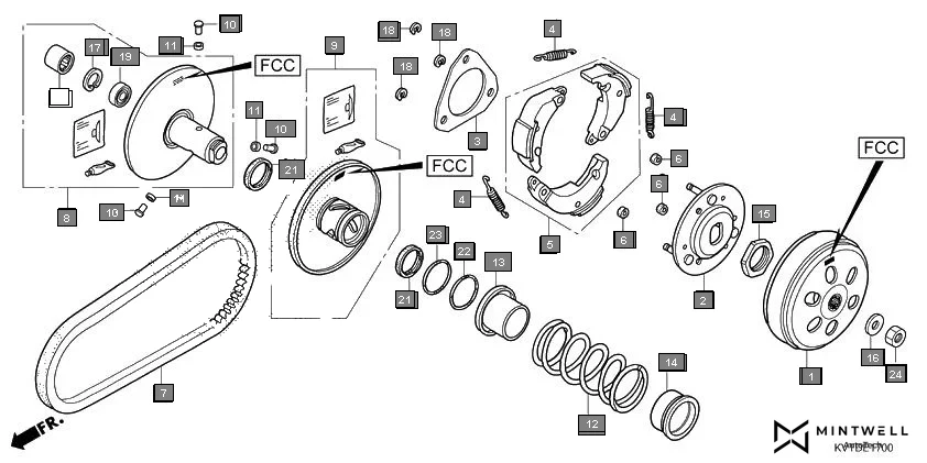 E-17 DRIVEN FACE(F.C.C.)