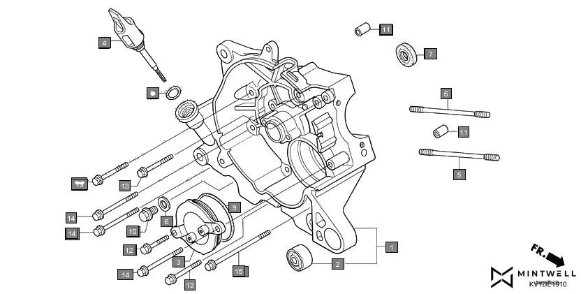 E-19-10 RIGHT CRANKCASE