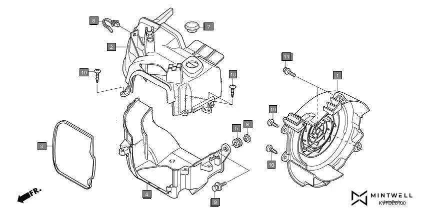 E-1 SHROUD/FAN COVER