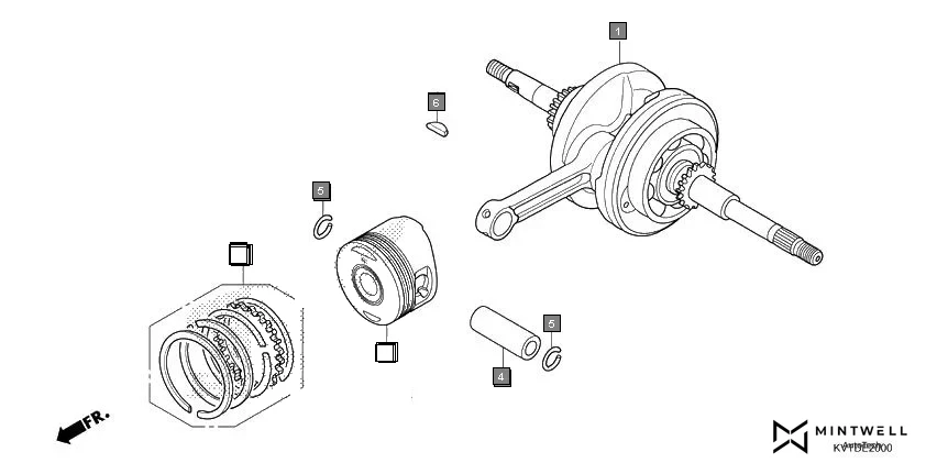 E-20 CRANKSHAFT/PISTON