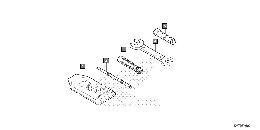 F-46 TOOL assembly diagram for HONDA Aviator SCV110GK