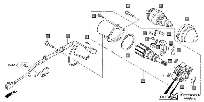 E-12-1 STARTING MOTOR(MITSUBA)