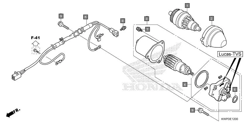 E-12 STARTING MOTOR(LUCAS)