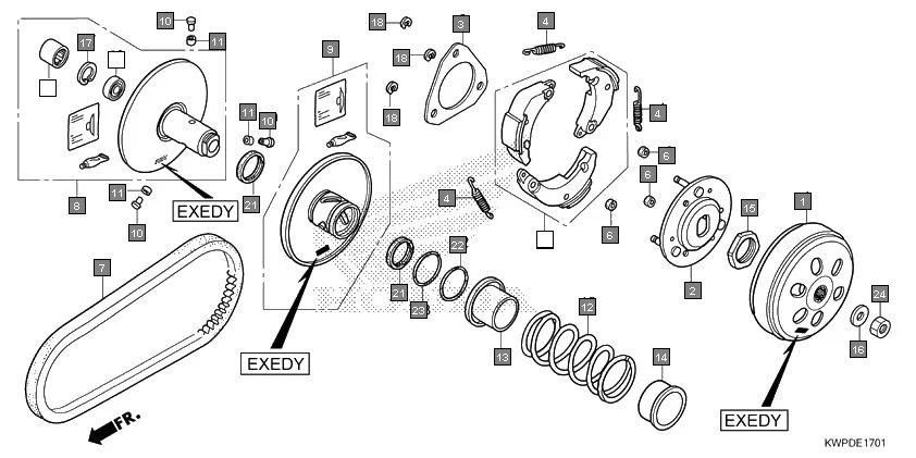 E-17-1 DRIVEN FACE(EXEDY)