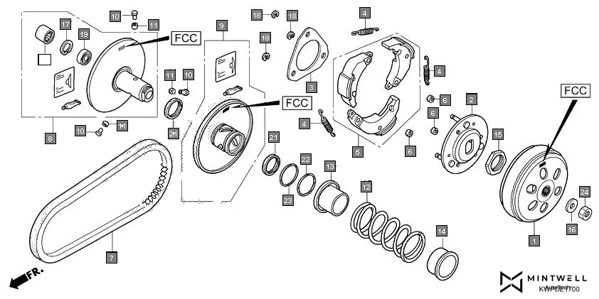 E-17 DRIVEN FACE(F.C.C.)