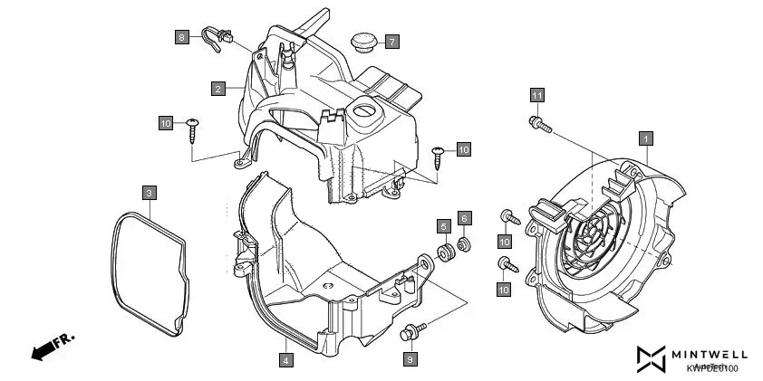 E-1 SHROUD/FAN COVER