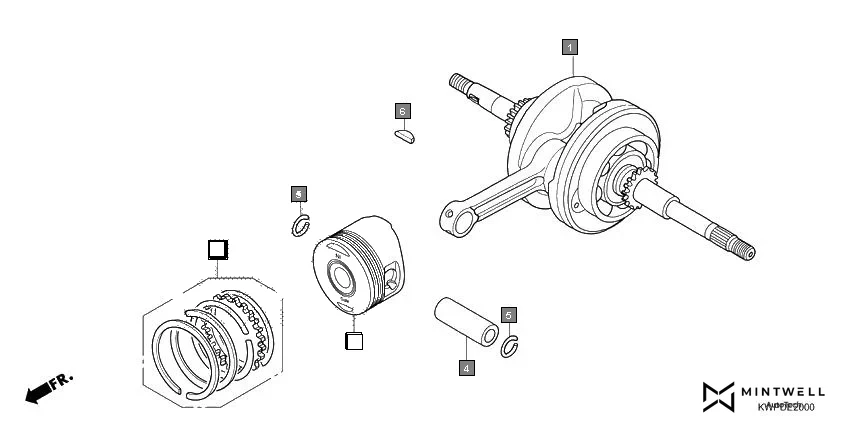 E-20 CRANKSHAFT/PISTON