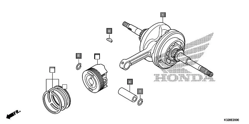 E-20 CRANKSHAFT/PISTON