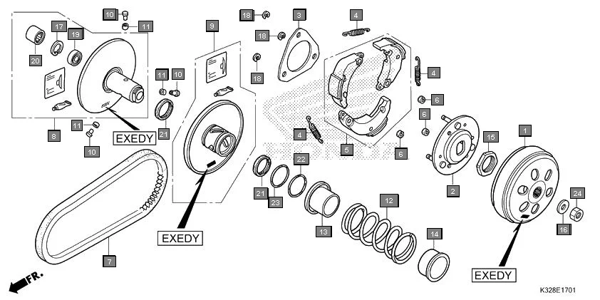 E-17-1 DRIVEN FACE(EXEDY)