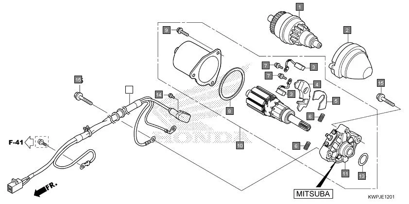E-12-1 STARTING MOTOR(MITSUBA)