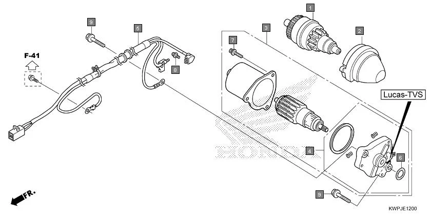 E-12 STARTING MOTOR(LUCAS)