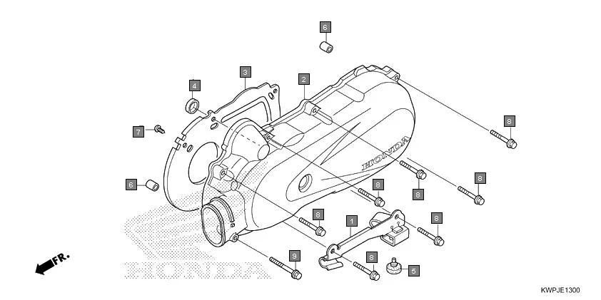 E-13 LEFT SIDE COVER