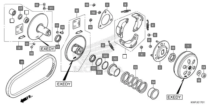 E-17-1 DRIVEN FACE(EXEDY)