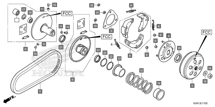 E-17 DRIVEN FACE(F.C.C.)