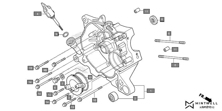 E-19-10 RIGHT CRANKCASE