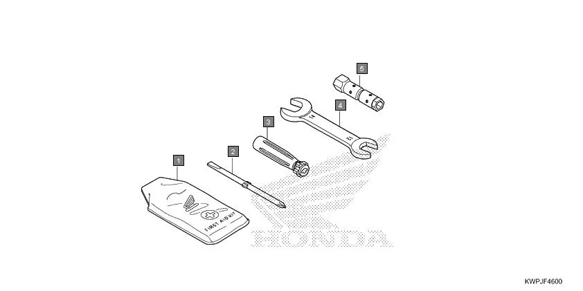 F-46 TOOL assembly diagram for HONDA Activa SCV110J