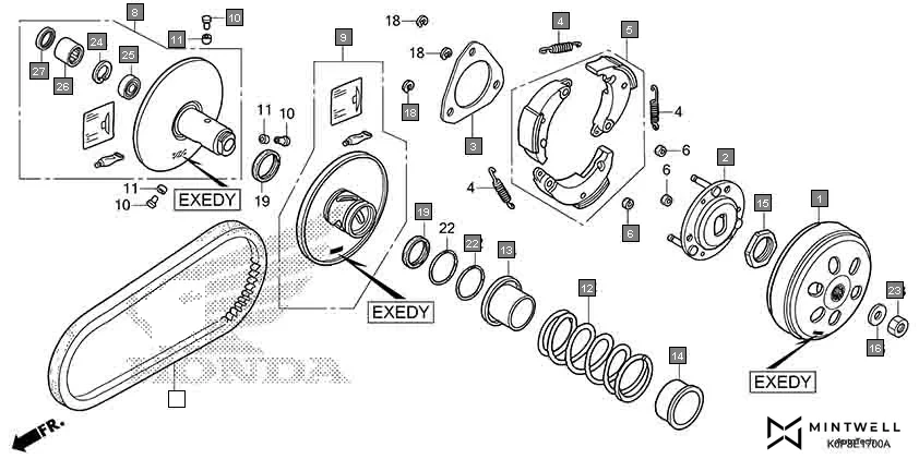 E-17 DRIVEN FACE(EXEDY)