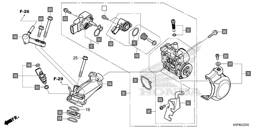 E-22 THROTTLE BODY