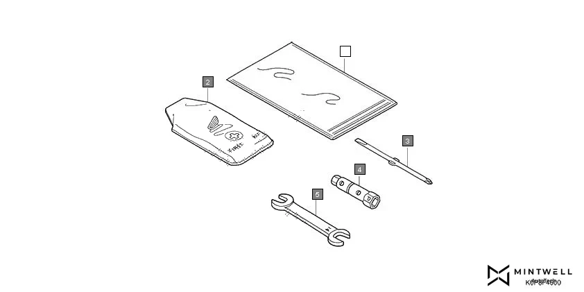 F-46 TOOL assembly diagram for HONDA Activa SCV110P/SR