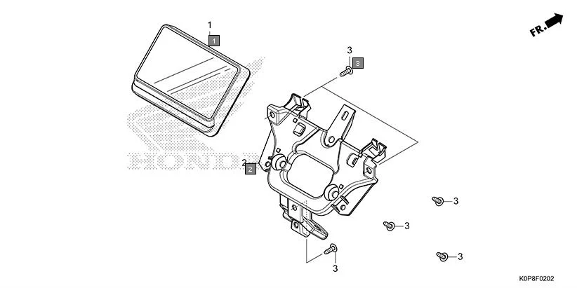 F-2-2 METER(3) assembly diagram for HONDA Activa SCV110S