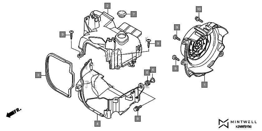 E-1 SHROUD/FAN COVER