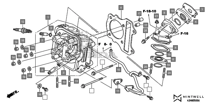 E-3 CYLINDER HEAD