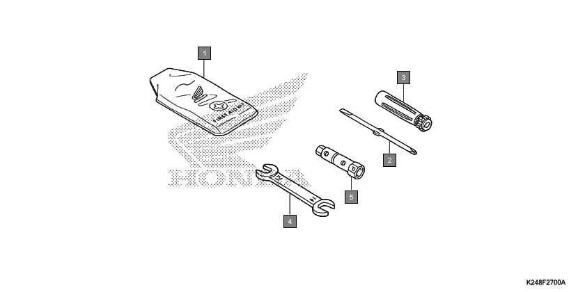 F-27 TOOL assembly diagram for HONDA Activa125 SCV125E