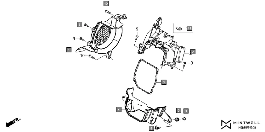E-1 SHROUD/FAN COVER