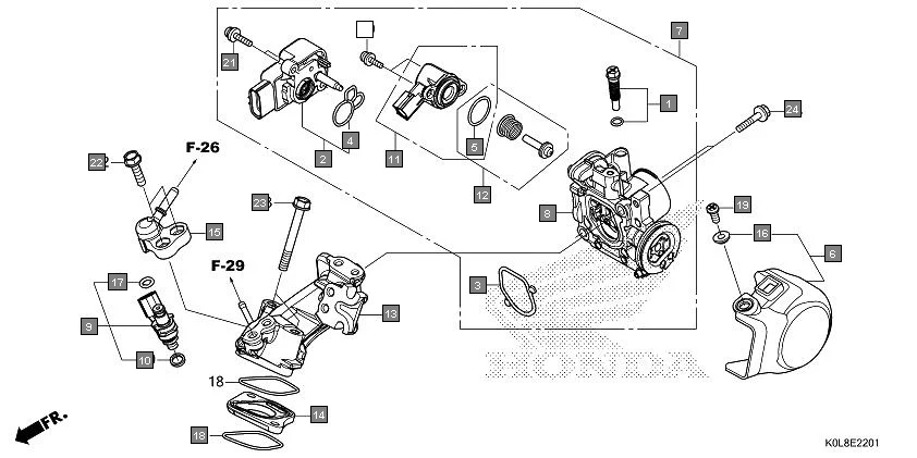 E-22-1 THROTTLE BODY(SCV125N)