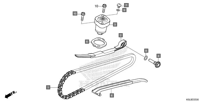 E-5 CAM CHAIN/TENSIONER