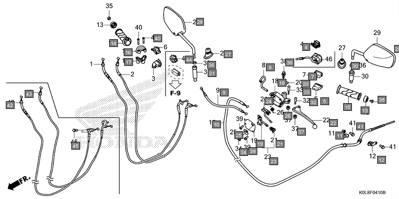 F-4-10 HANDLE LEVER/SWITCH/CABLE(2ID,5ID,7ID)