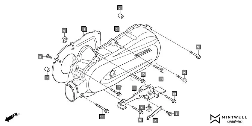E-13 LEFT CRANKCASE COVER