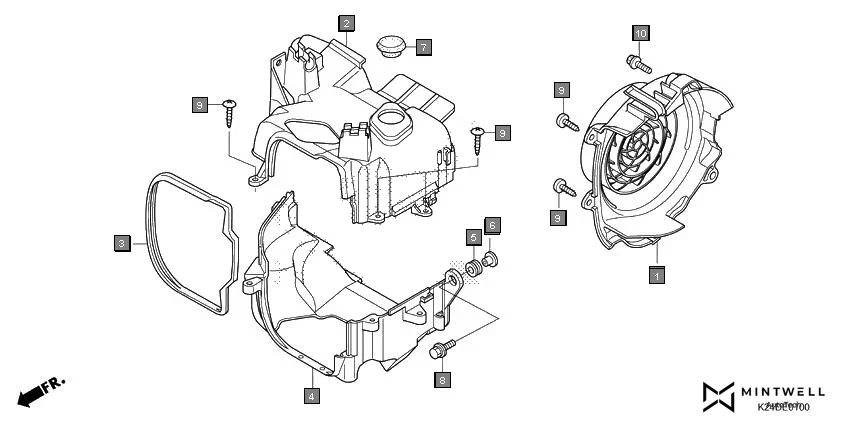 E-1 SHROUD/FAN COVER