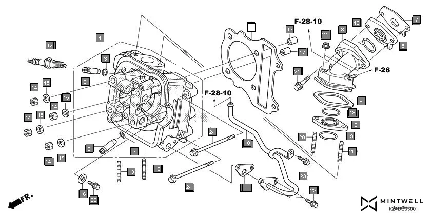 E-3 CYLINDER HEAD
